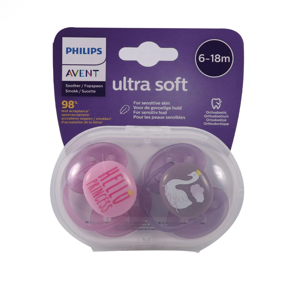 PHILIPS AVENT ULTRA SOFT SOOTHER 6-18M GIRL-SCF223/02