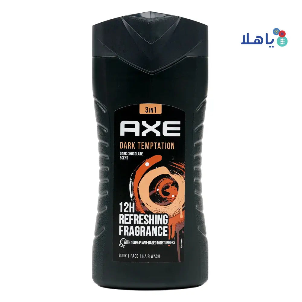 Axe 3in1 Body, Face & Hair Wash 250ml - Dark Temptation