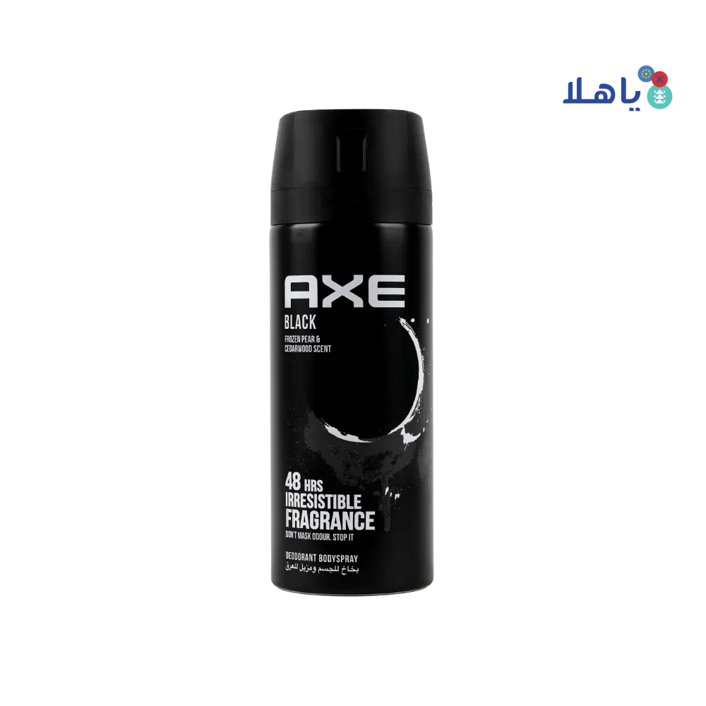 Axe Deodorant Body Spray 48hrs 150ml-Black