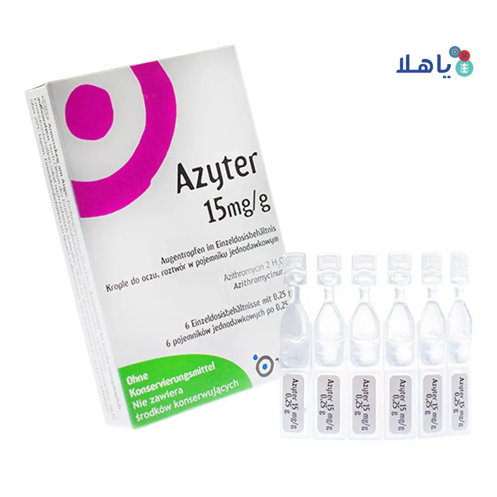 AZYTER 15MG/G EYE DROP 6 DOSE