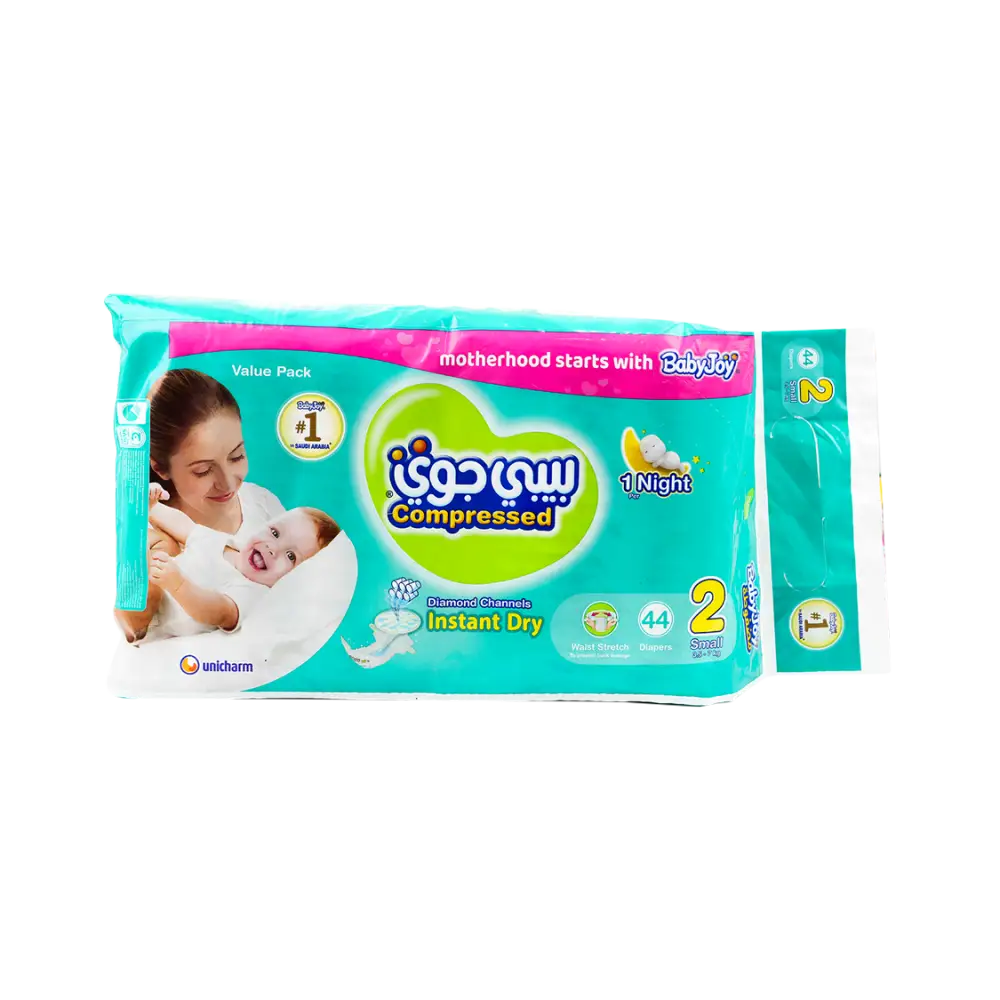 Baby Joy Baby Diapers No.2 (3.5-7kg) 44pcs