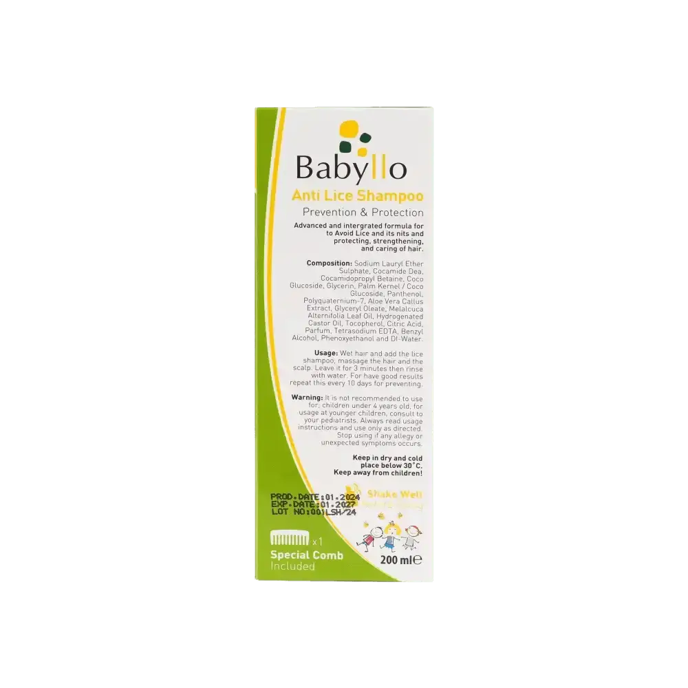 PROTEM KOZ - Babyllo Baby Lice Shampoo 200ml - Pharmazone - 