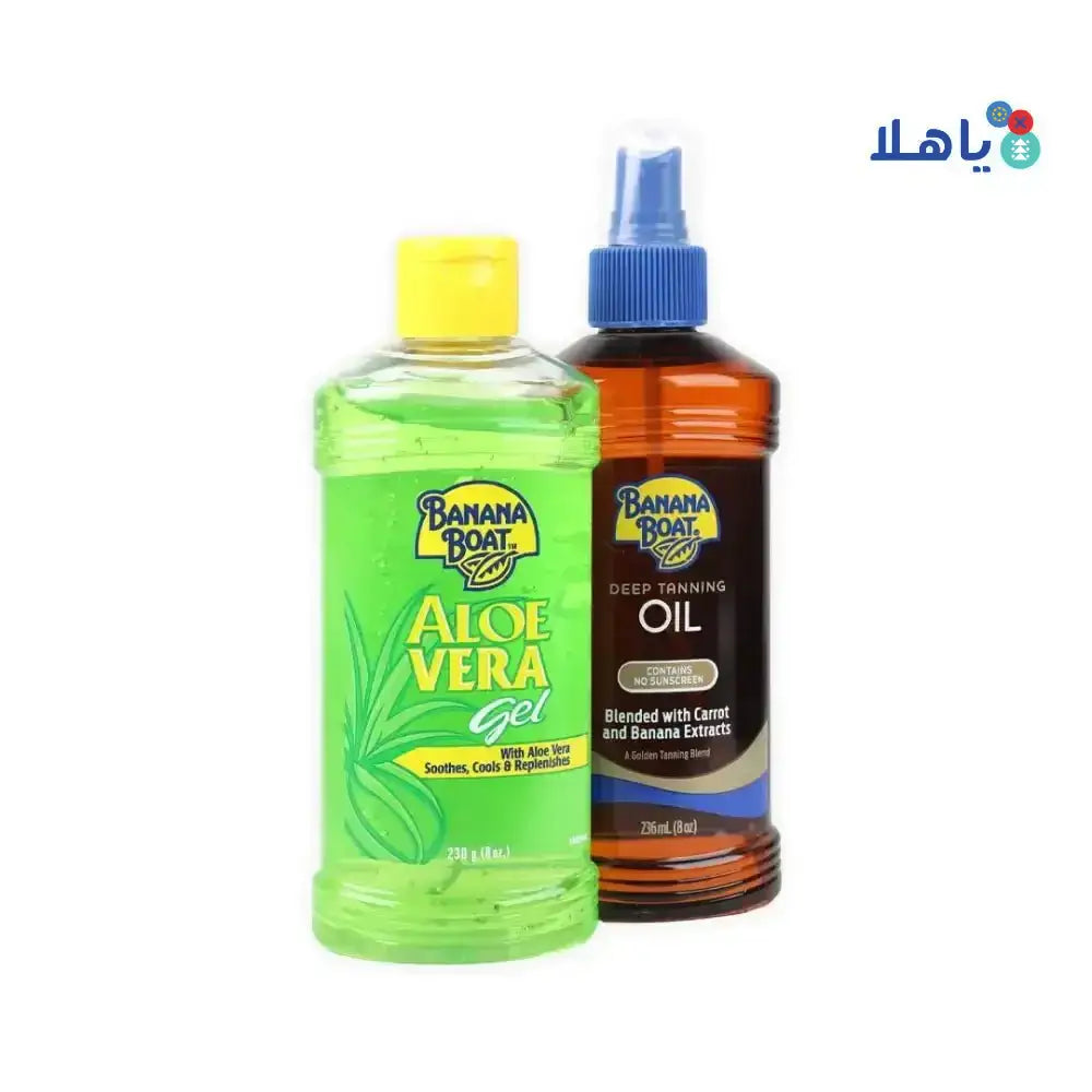 Pharmazone - Banana Boat Tanning Oil + Aloa vera Gel Set - Pharmazone - 