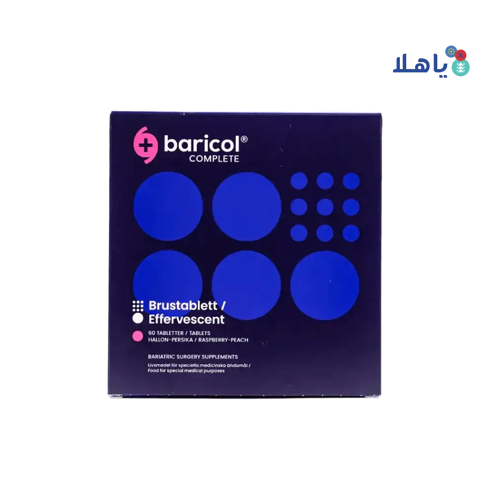 BARICOL BARIATRICS - BARICOL COMPLETE RESPBERRY/PEACH EFF. 60TAB - Pharmazone - 