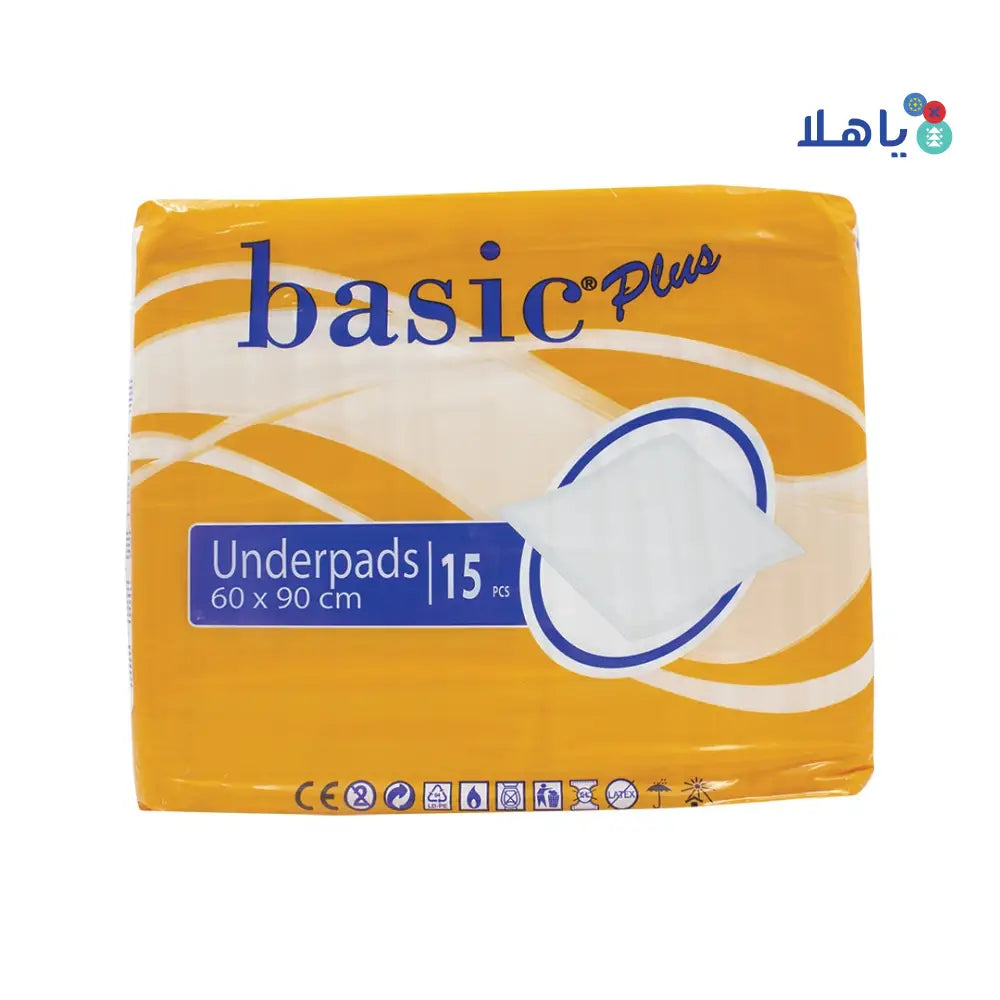 Basic Plus Traversa Under Pads 60x90cm 15pcs