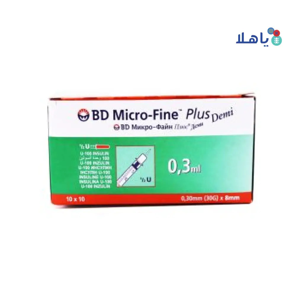 BD Micro-Fine Syringe 0.3ml 8mmx30G 100pcs