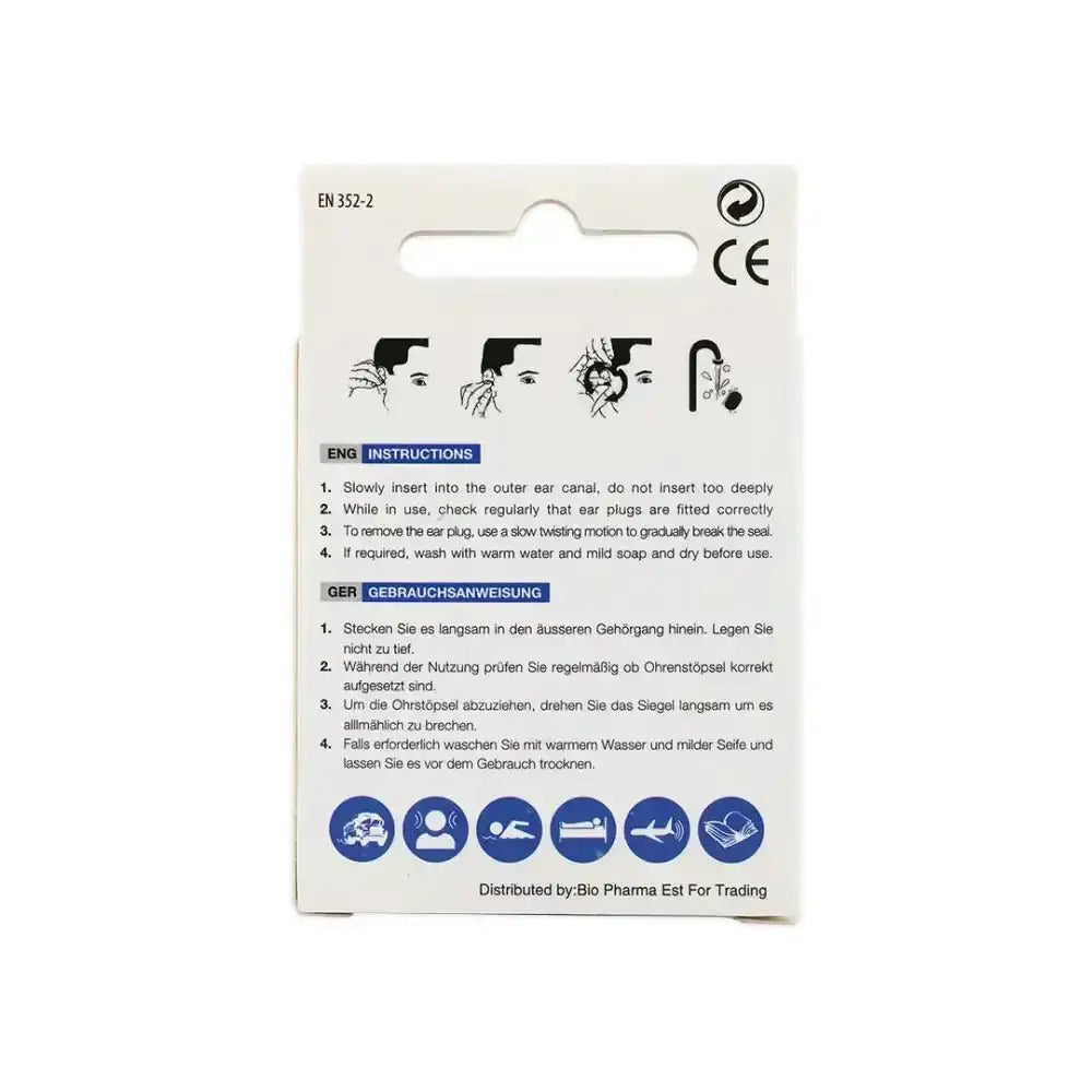 BE QUIET - Be Quiet Silicone Ear Plugs 3 Pairs - Pharmazone - 