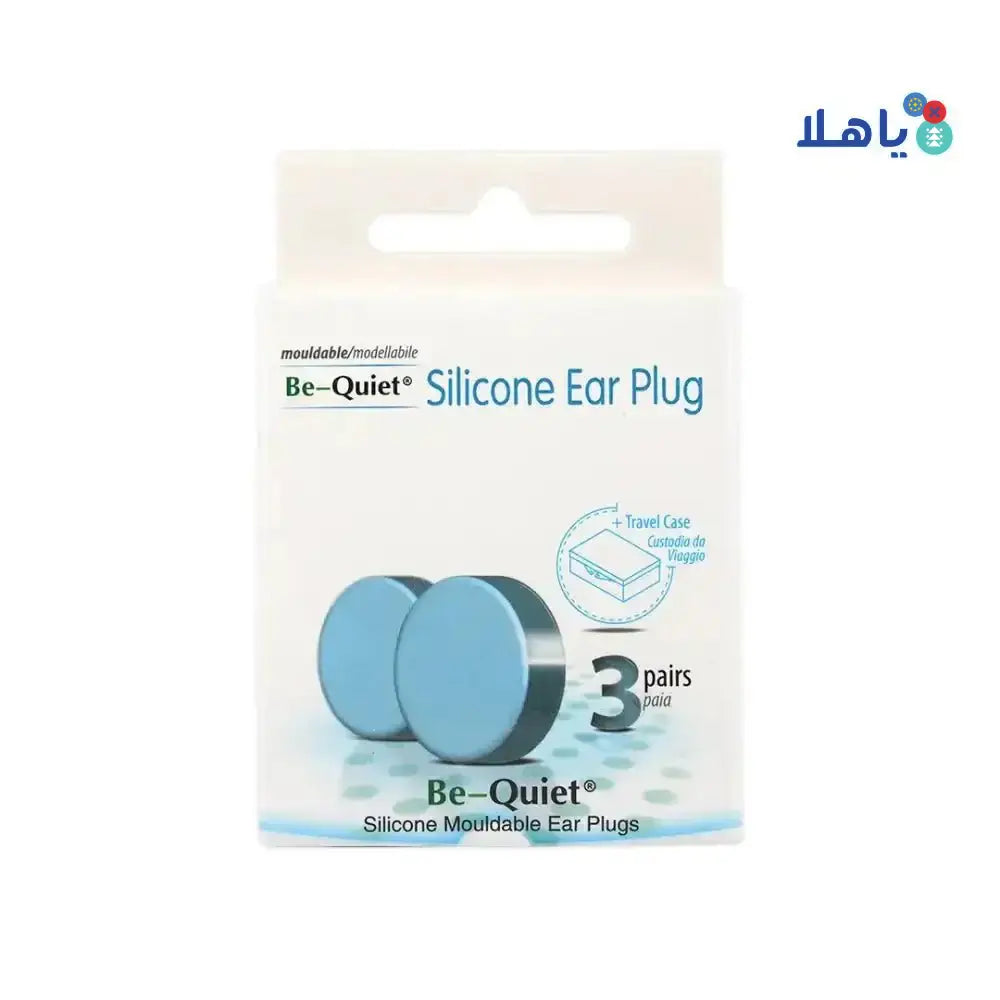 BE QUIET - Be Quiet Silicone Ear Plugs 3 Pairs - Pharmazone - 