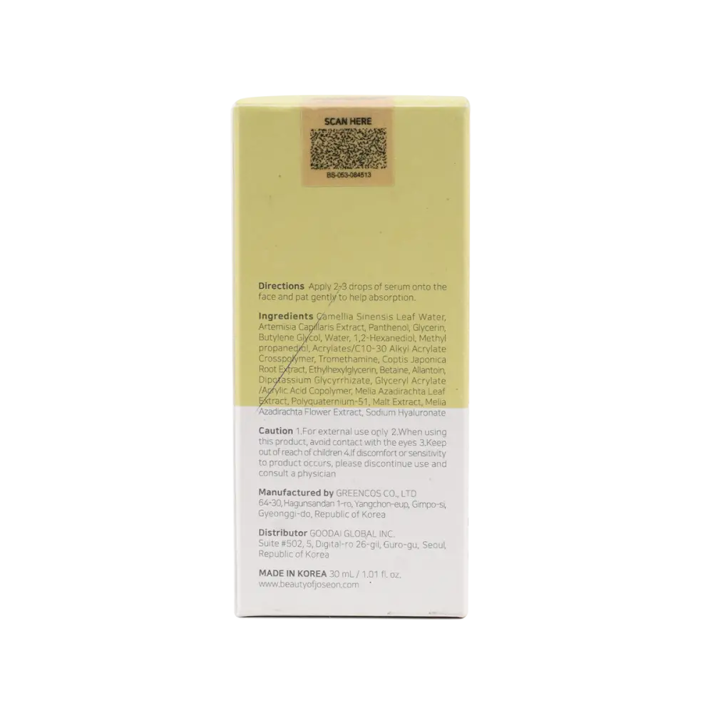 Beauty Of Joseon Green Tea+Panthenol Calming Serum 30ml