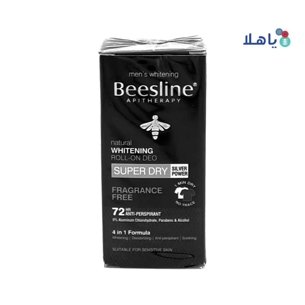 BEESLINE MEN WHITENING ROLL-ON DEO 72H FRAGRANCE FREE 50ML