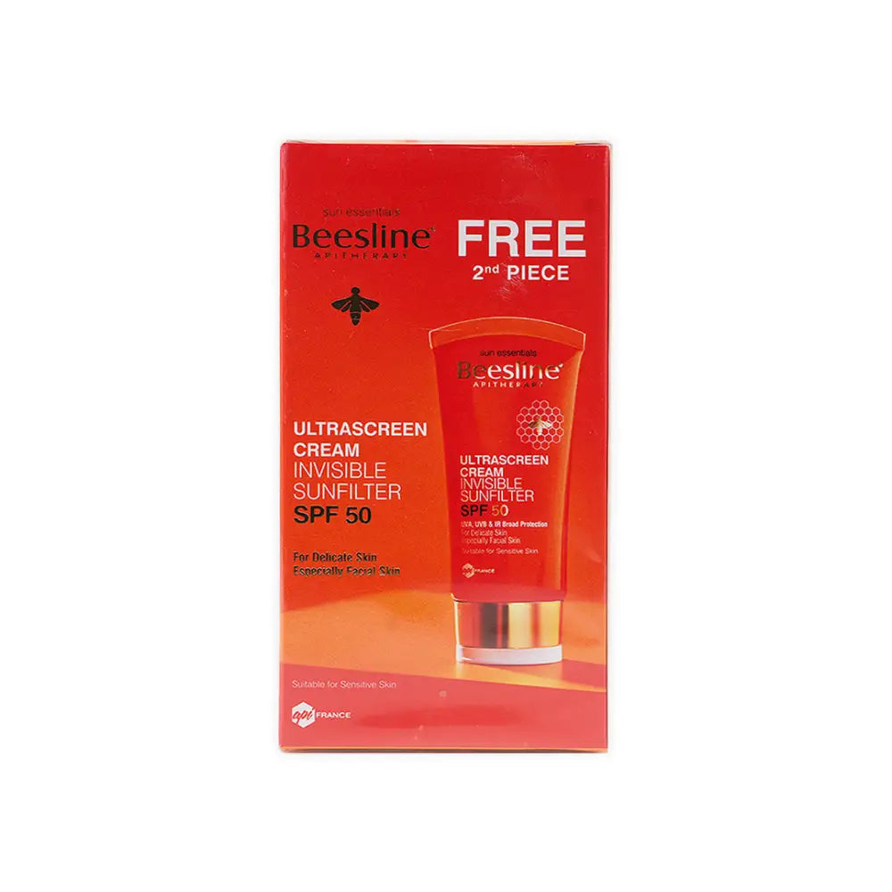 BEESLINE OFFER ULTRASCREEN INVISIBLE SPF50 CREAM 60ML (1+1)