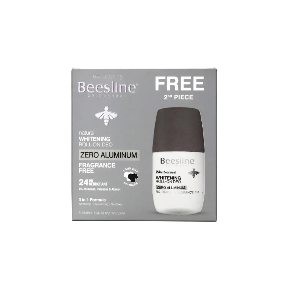 BEESLINE OFFER-WHITENING ROLL ON DEO 24h ZERO ALUMINUM (1+1)