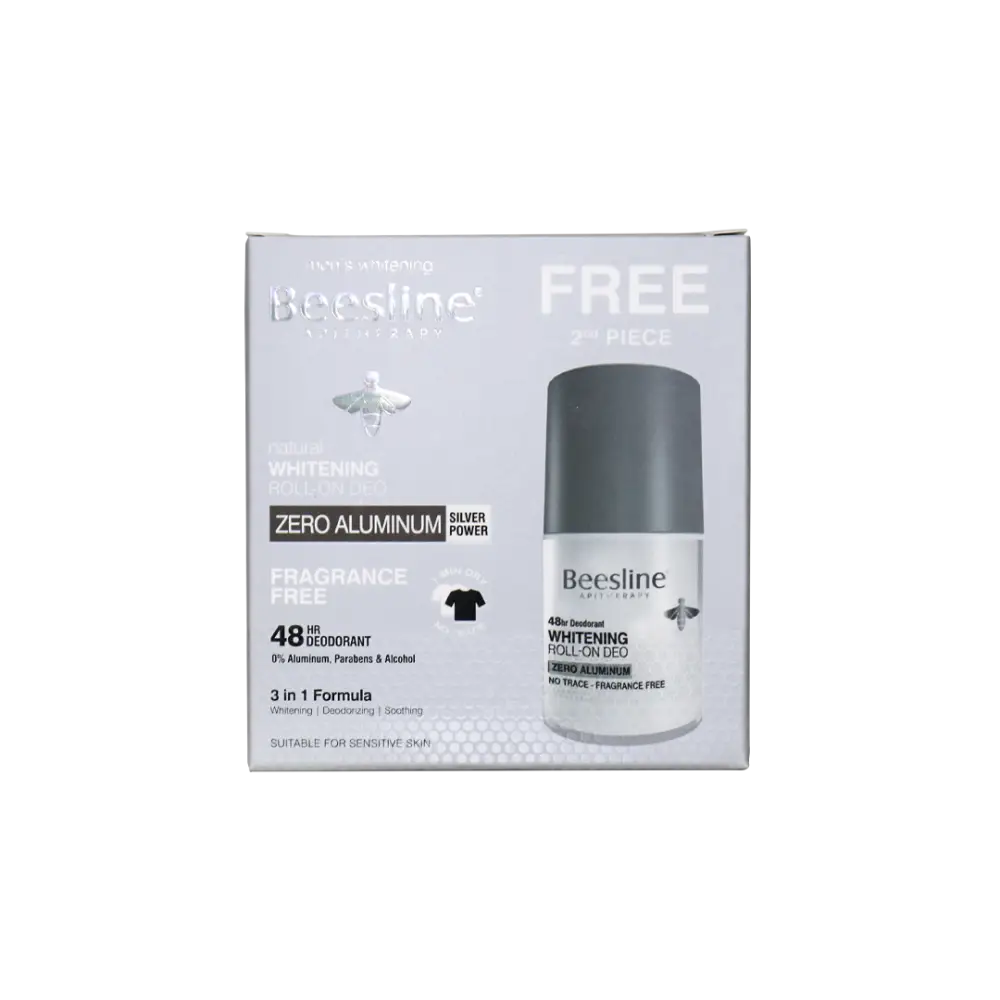 BEESLINE OFFER-WHITENING ROLL ON DEO 48H ZERO ALUMINUM (1+1)