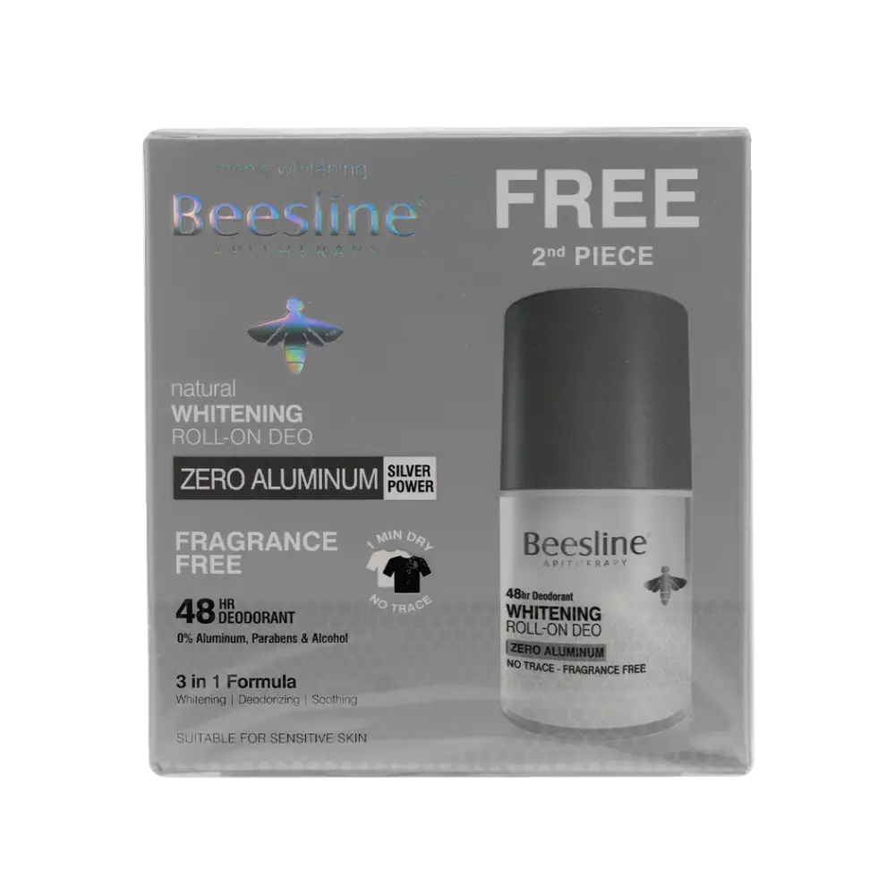 BEESLINE OFFER-WHITENING ROLL ON DEO 48H ZERO ALUMINUM (1+1)