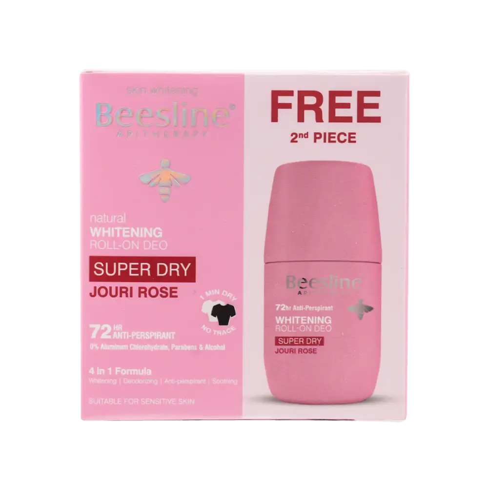 BEESLINE OFFER-WHITENING ROLL ON DEO 72H JOURI ROSE (1+1)