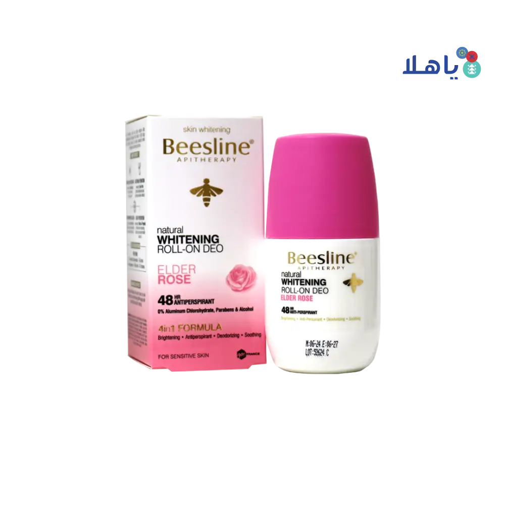 BEESLINE WHITENING ROLL-ON DEO 48H ELDER ROSE 50ML