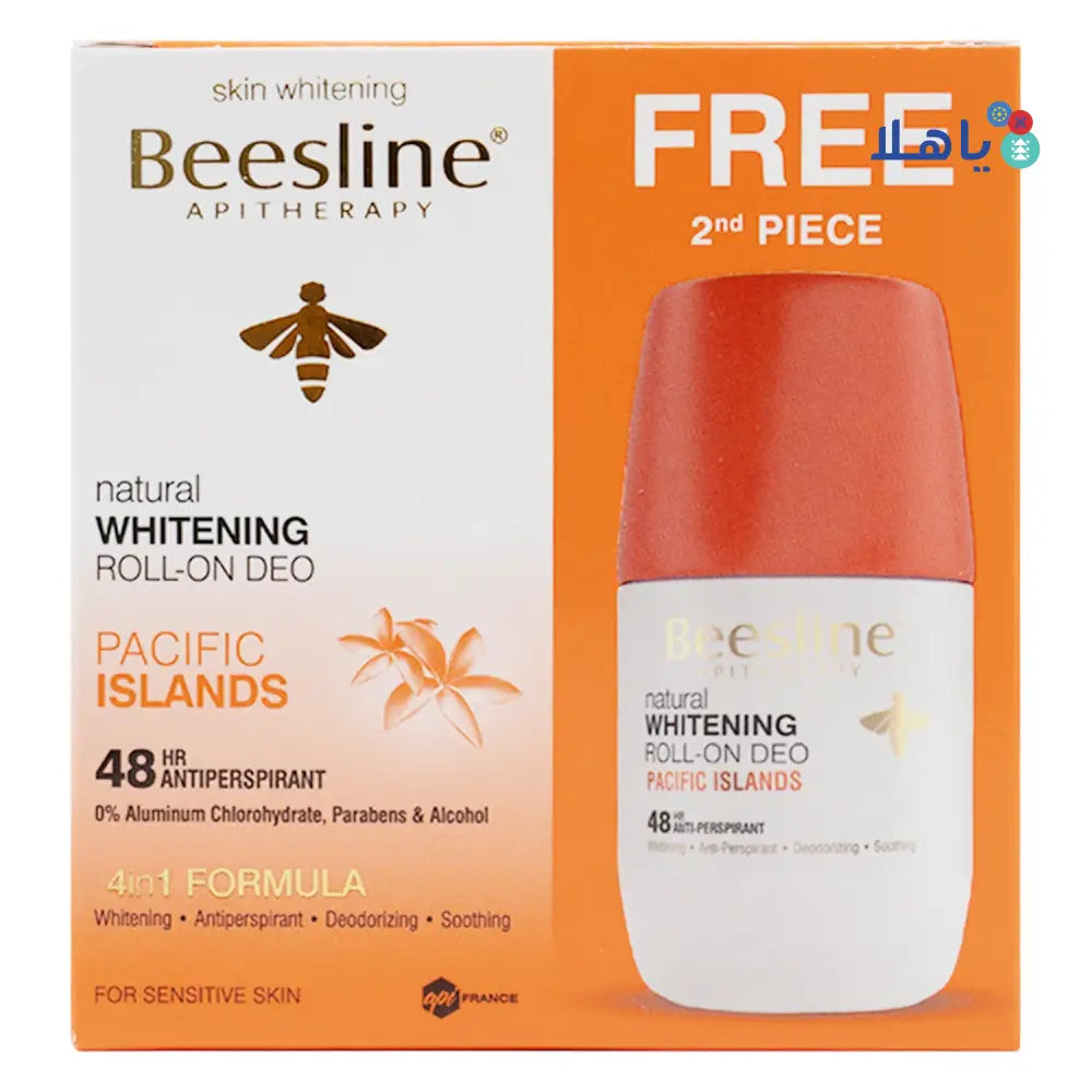 Beesline Whitening Roll-On Deo 48H Pacific Islands 50ml(1+1)