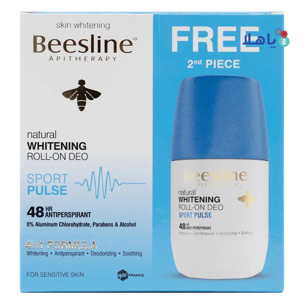 Beesline Whitening Roll-On Deo 48H Sport Pulse 50ml(1+1)