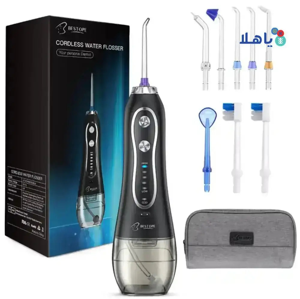 Bestope - BESTOPE CORDLESS WATER FLOSSER HF - 6 BLACK - Pharmazone - 