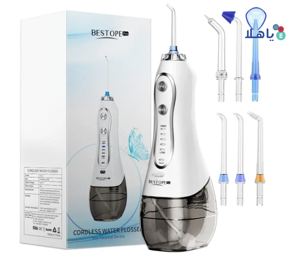 BESTOPE CORDLESS WATER FLOSSER HF-6 WHITE