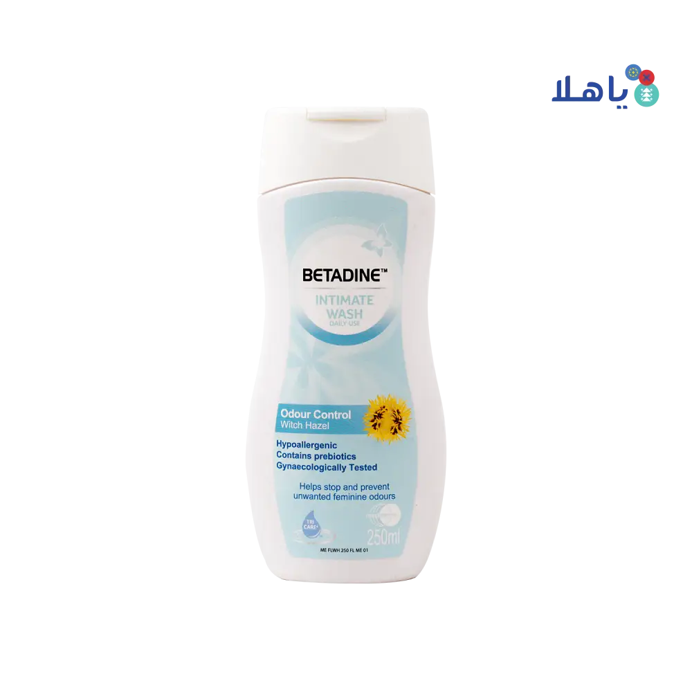 BETADINE INTIMATE WASH ODOUR CONTROL 250ML - WITCH HAZEL