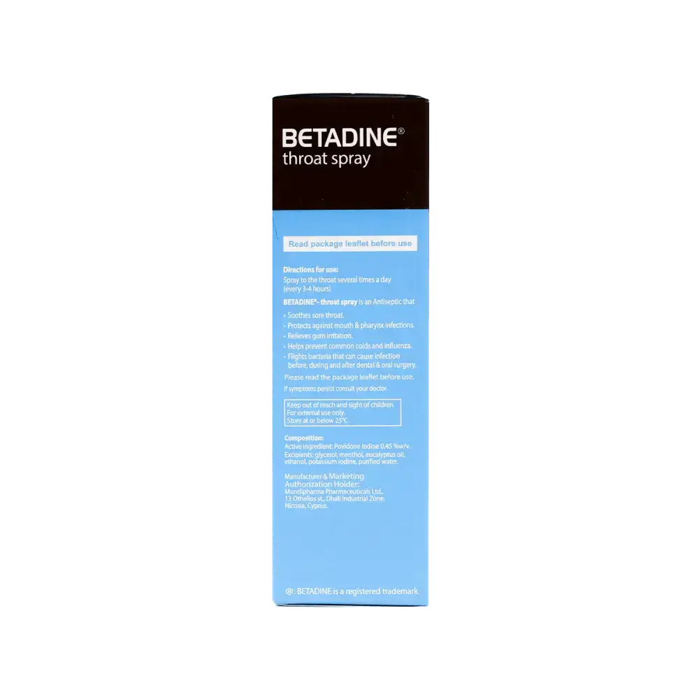 MUNDI - Betadine Throat Spray 50Ml - Pharmazone - 