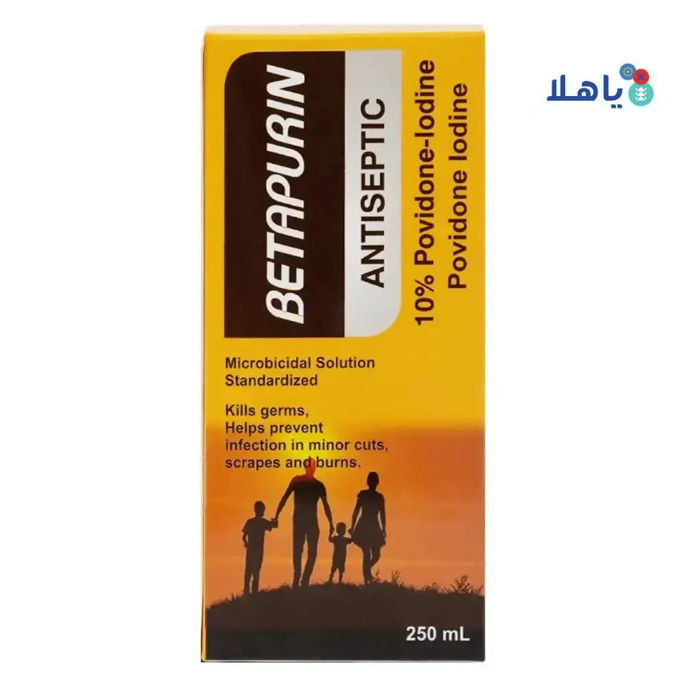 ENZYMES - Betapurin Antiseptic Solution 250ml - Pharmazone - 