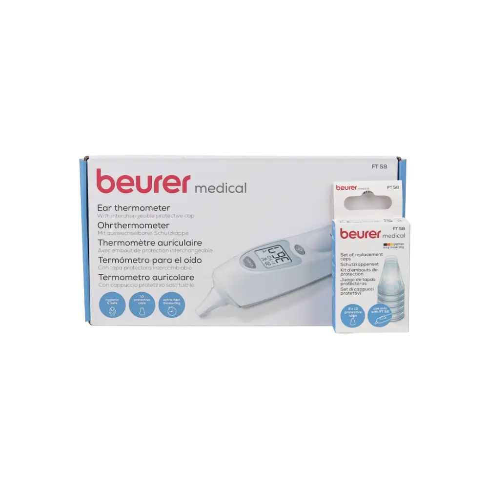 Beurer Ear Thermometer 3in1-FT58 + Cover Caps 20pcs-FT58 Set