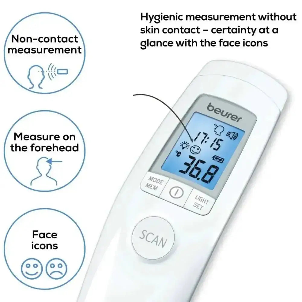 Beurer - Beurer Non - Contact Thermometer 3in1 - FT90 - Pharmazone - 