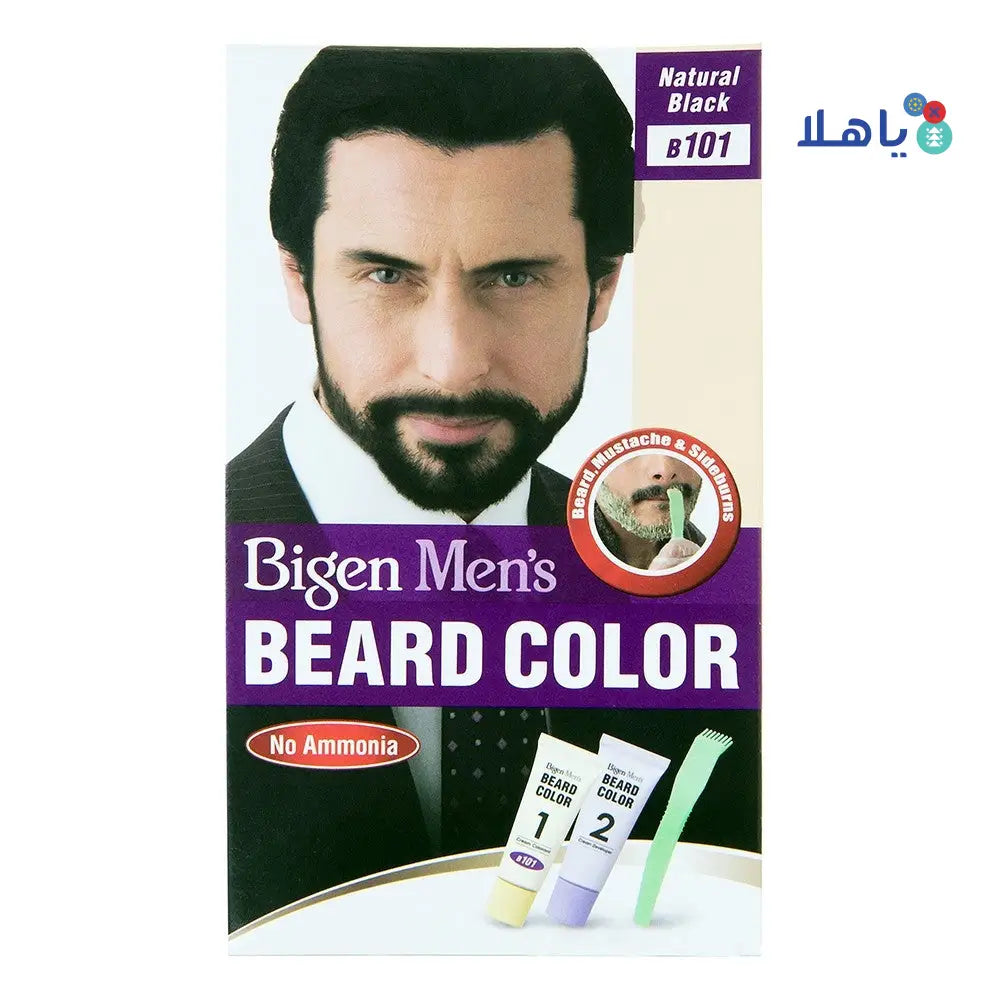 Bigen Mens Beard Color No.B101 Natural Black