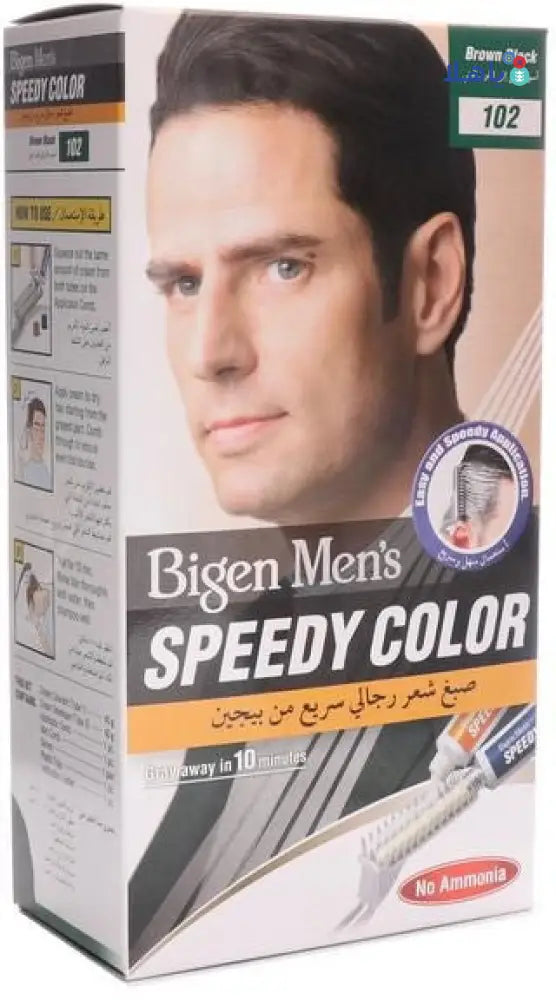 Bigen Mens Speedy Hair Color No.102 Brown Black