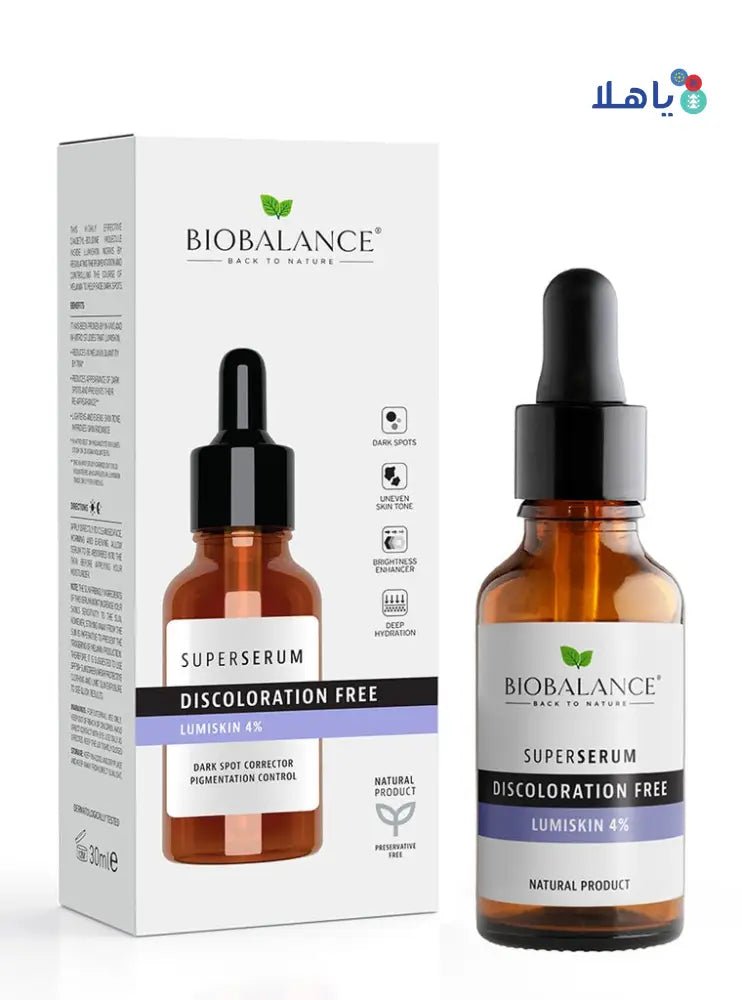 BIO BALANCE - BIO BALANCE DISCOLORATION FREE SERUM 30ML - Pharmazone - 