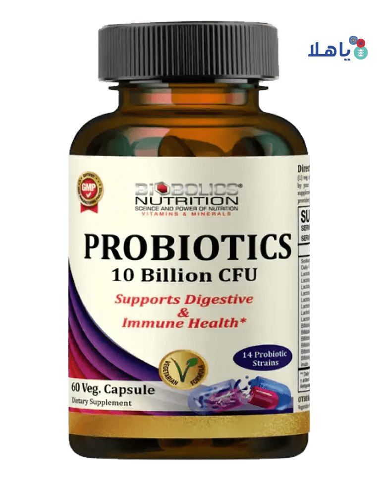 BIOBOLICS - BIOBOLICS PROBIOTICS 10 BILLION CFU 60 VEG. - Pharmazone - 