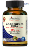 BIOBOLICS CHROMIUM EXTRA 400MCG 50 TABLETS