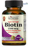 BIOBOLICS SUPER STRENGTH BIOTIN 2500MCG 30 CAPSULES