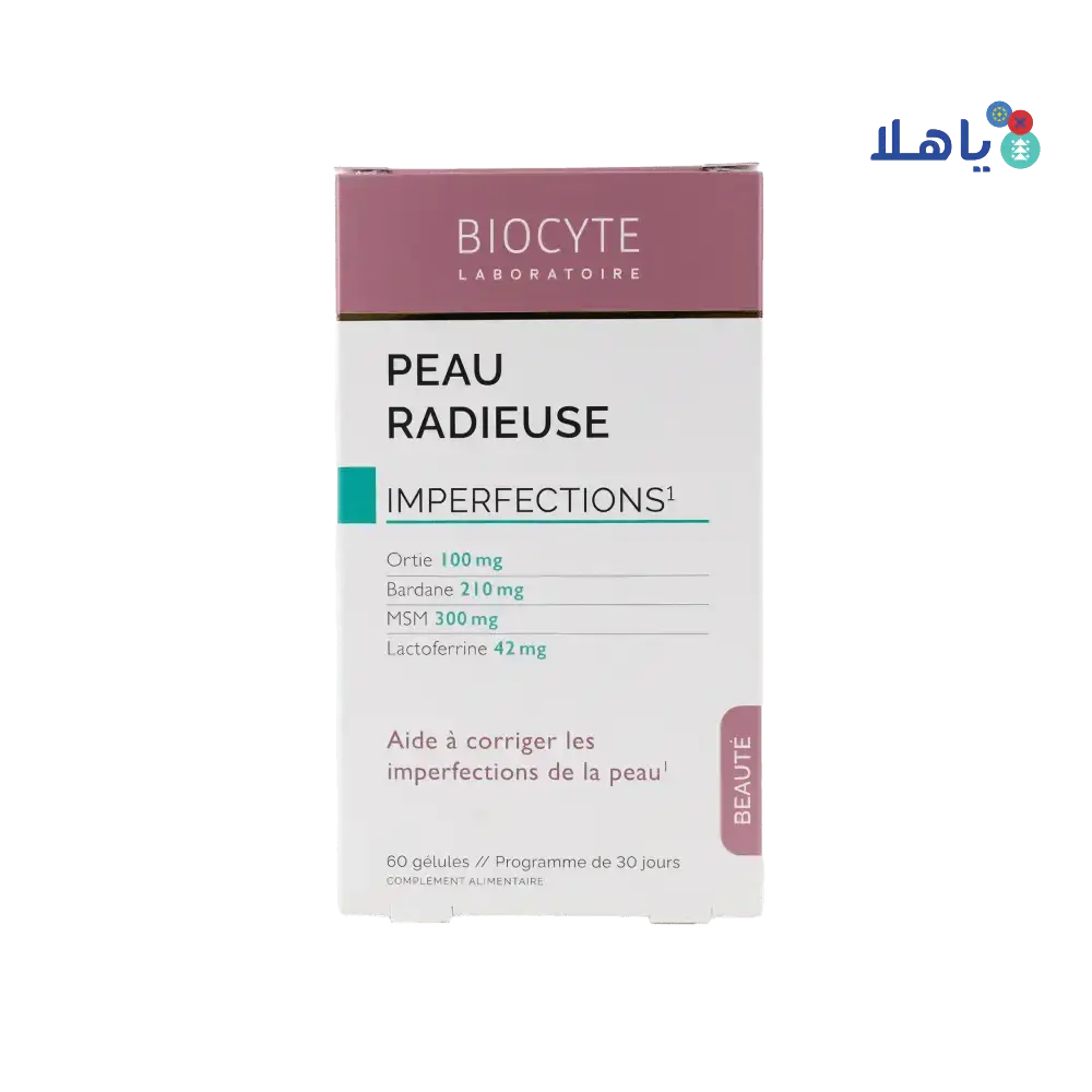 BIOCYTE - Biocyte Peau Radieuse (Acne Expert) 60 Caps - Pharmazone - 