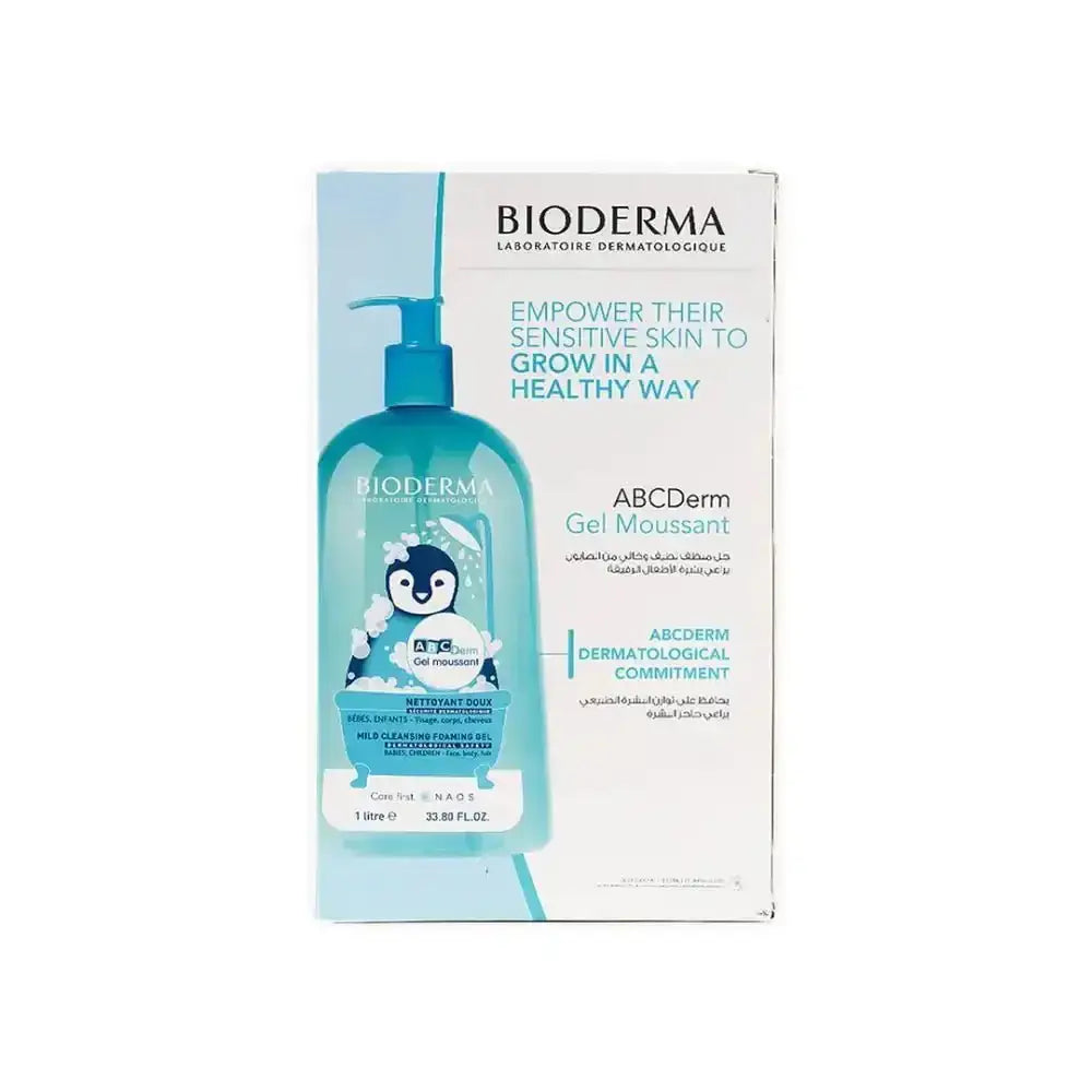 BIODERMA - Bioderma Abc Derm Gel Moussant 1 Litre + 200ml Offer - Pharmazone - SubB01