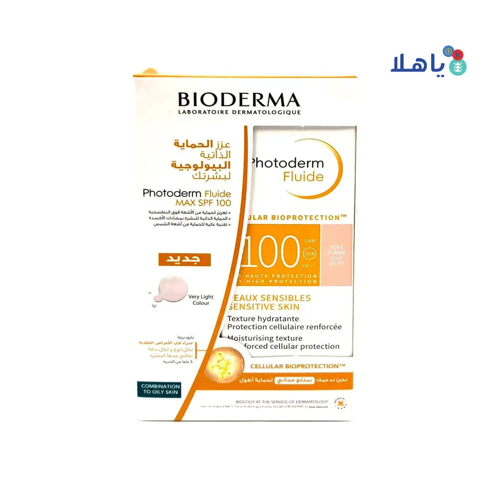 BIODERMA PHOTODERM FLUIDE MAX SPF100 CLAIRE VERYLIGHT 1+140G