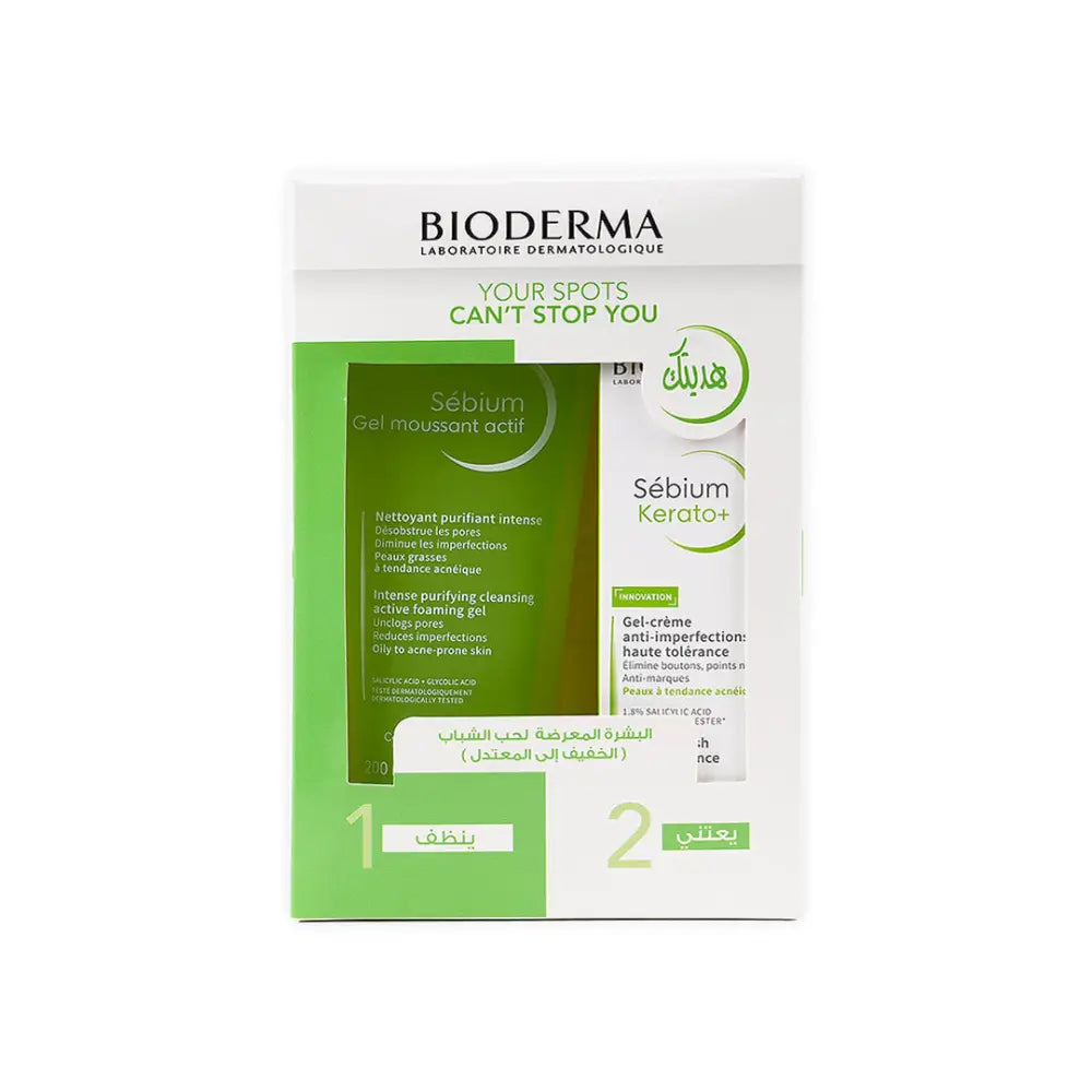 Bioderma Sebium Kerato+30ml + Gel Moussant Actif 200ml Offer