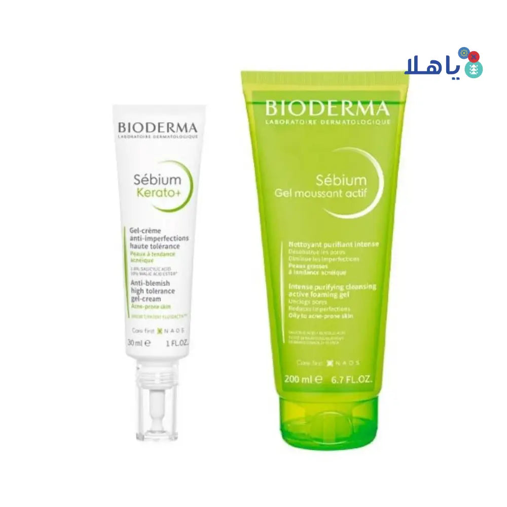 Bioderma Sebium Kerato+30ml + Gel Moussant Actif 200ml Offer