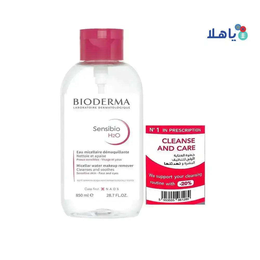 BIODERMA - BIODERMA SENSIBIO H2O PUMP 850ML 20% OFFER - Pharmazone - SubB14