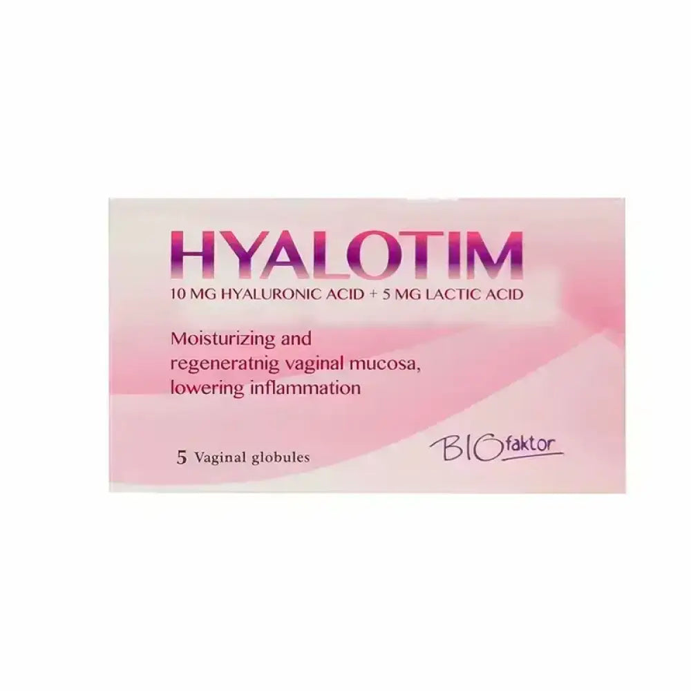 BIOFAKTOR HYALOTIM 10MG HYAL ACID+5MG LACTIC ACID 5 VAGINALS