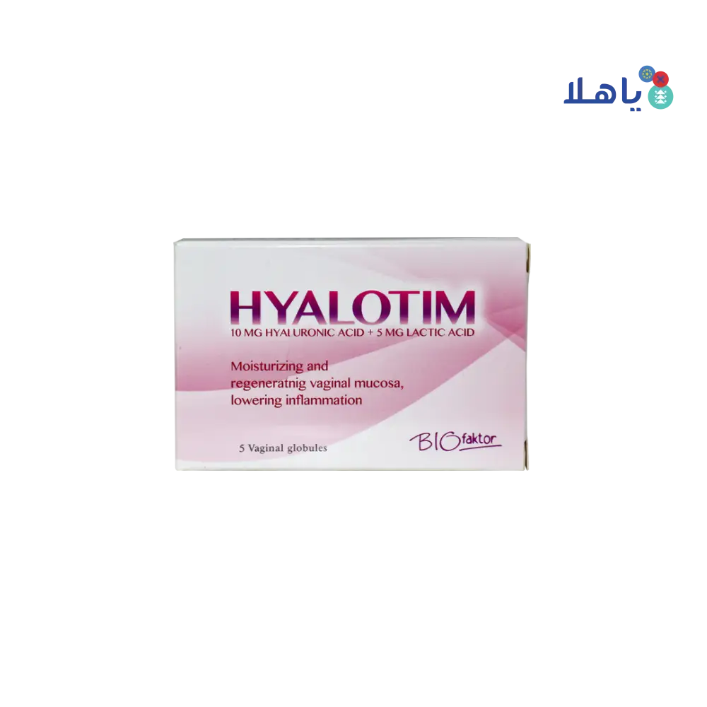 BIOFAKTOR HYALOTIM 10MG HYAL ACID+5MG LACTIC ACID 5 VAGINALS