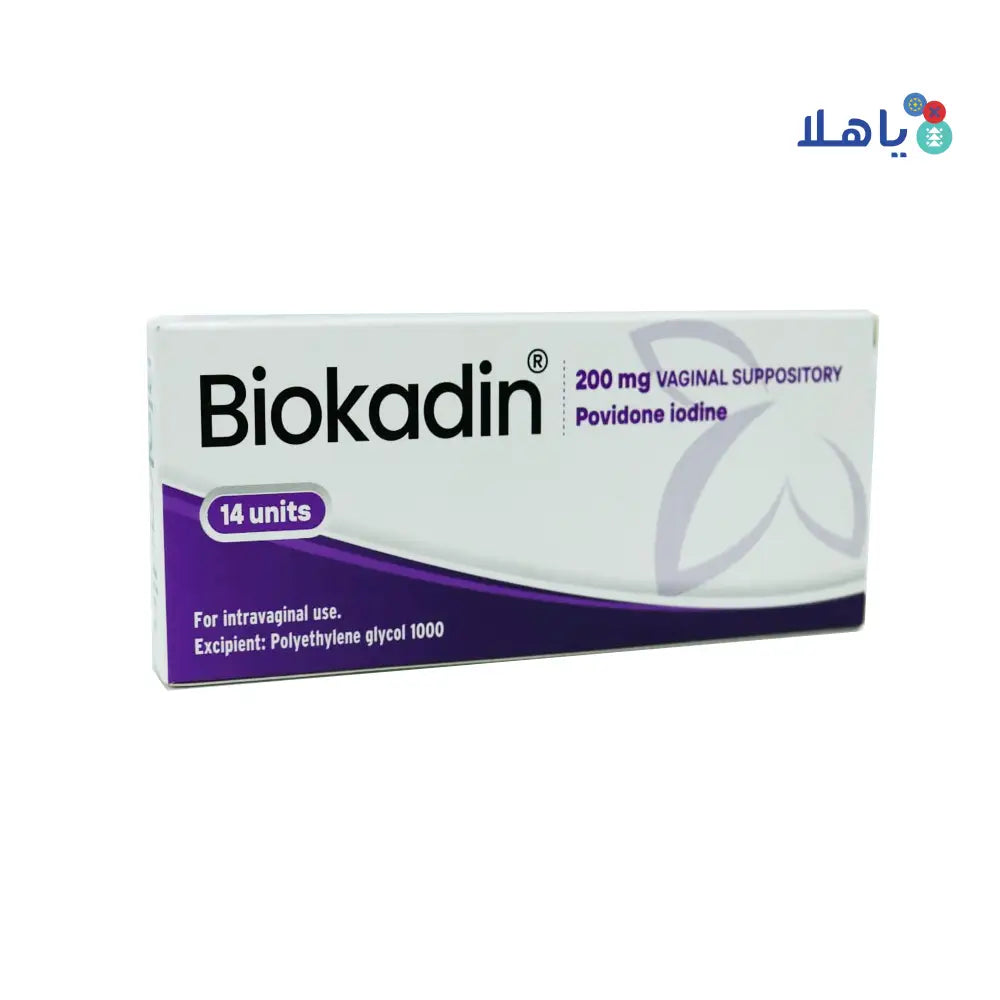 BIOKADIN 200MG VAGINAL 14  SUPPOSITORIS