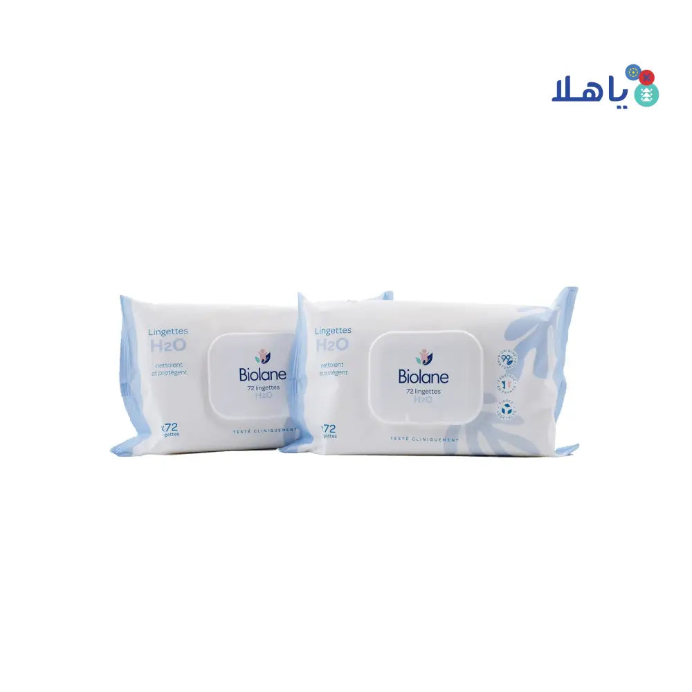 Biolane H2O Wipes 72 Pcs 1+1 Offer