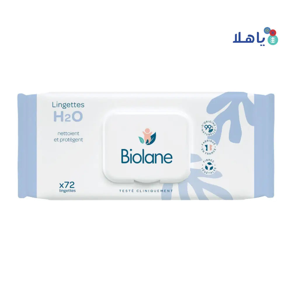 Biolane H2O Wipes 72 Pcs