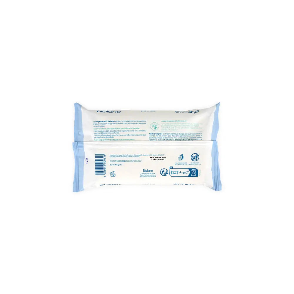 Biolane H2O Wipes 72 Pcs