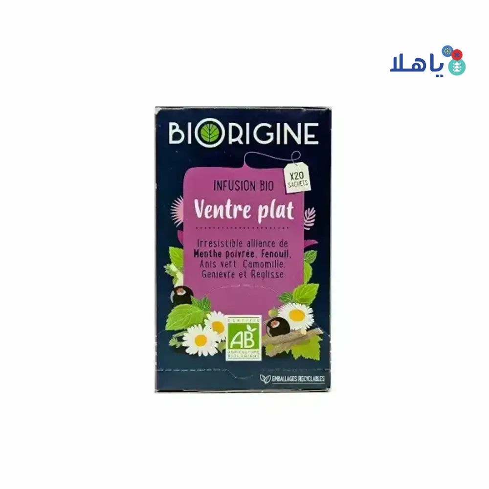 BIORIGINE INFUSION BIO VENTRE PLAT 20 SACHETS