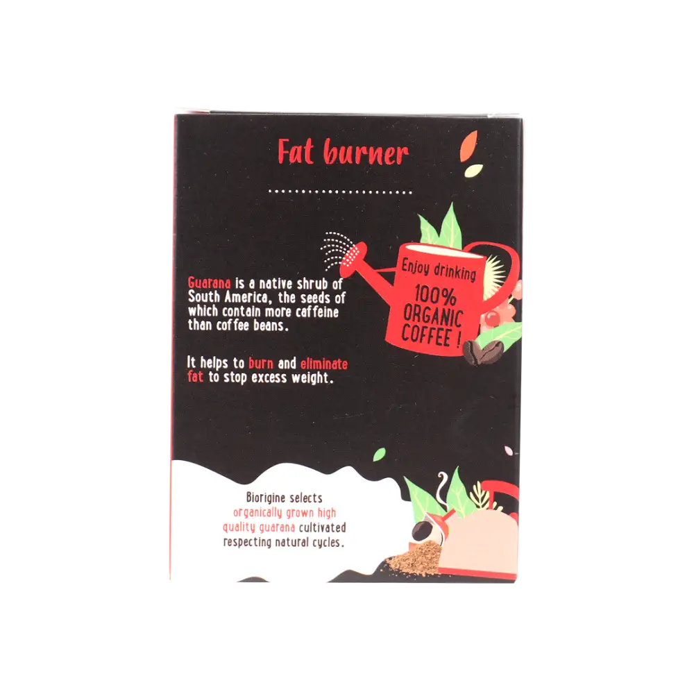 BIORIGINE INSTANT COFFEE FAT BURNER 12 SACHETS-GUARANA