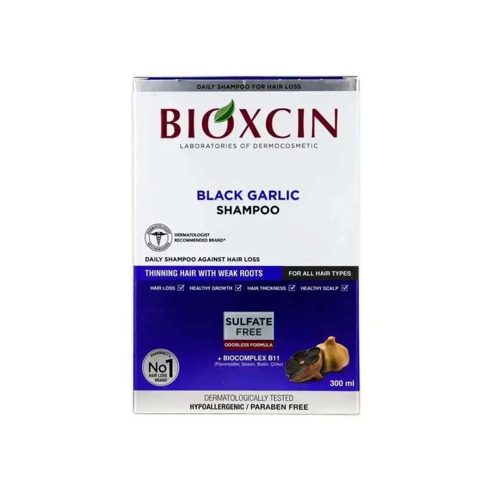 BIOXCIN - Bioxcin Daily Shampoo For Hair Loss 300ml - Black Garlic - Pharmazone - 